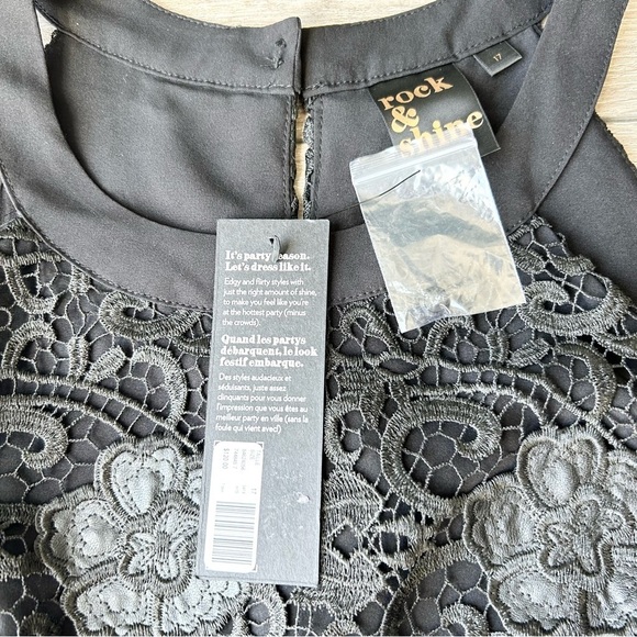 NWT Rock & Shine Black Lace Halter Neck Flared  Dress - Picture 7 of 15